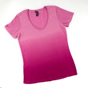 Pink Dip Dye Ladies Tee